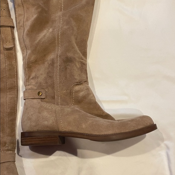 Franco Sarto Over the Knee Tan Suede Boots - Picture 11 of 15